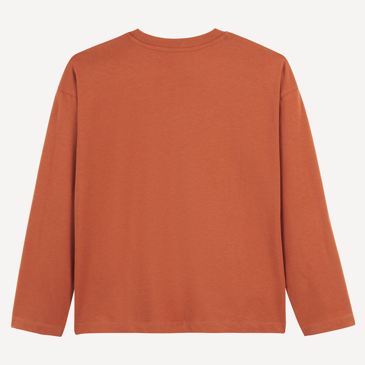 COLEÇÃO LA REDOUTE<br>Camiseta oversized de manga comprida com estampa