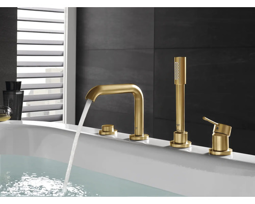 GROHE ESSENCE Cool Sunrise geborstelde badrandmengkraan 19578GN1