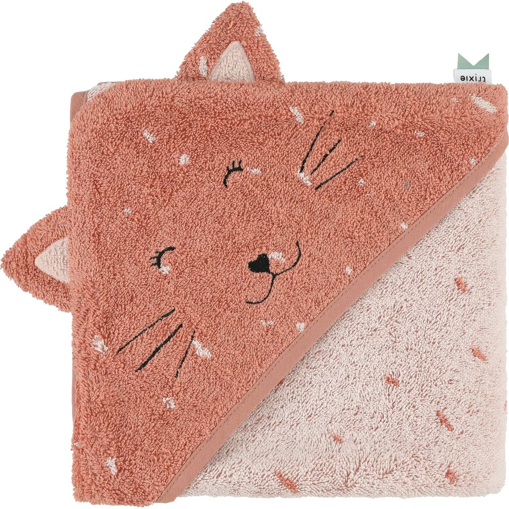 trixietrixie   Kapuzenbadetuch Tiere Mrs. Cat