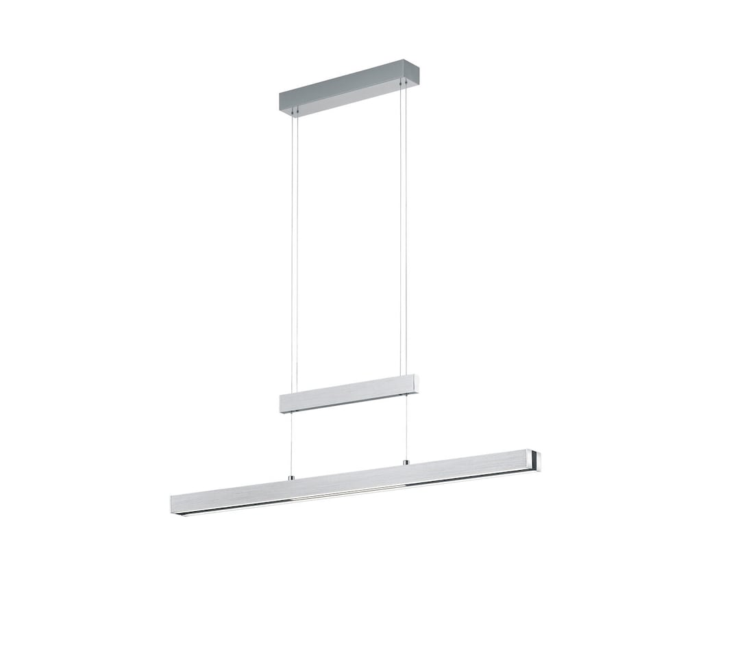 TRIO LED Pendellampe TRAJAN alufarbig