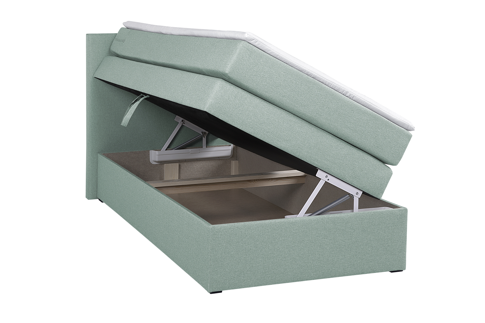 Boxspringbett - mint - H3 - 90x200 cm