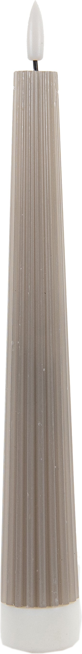 Anna's Collection LED dinerkaars Vito taupe D 2 H 27 cm