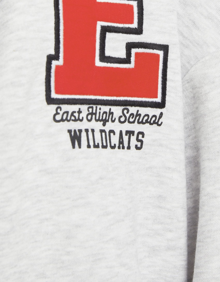 Moletom com zíper estampado do High School Musical