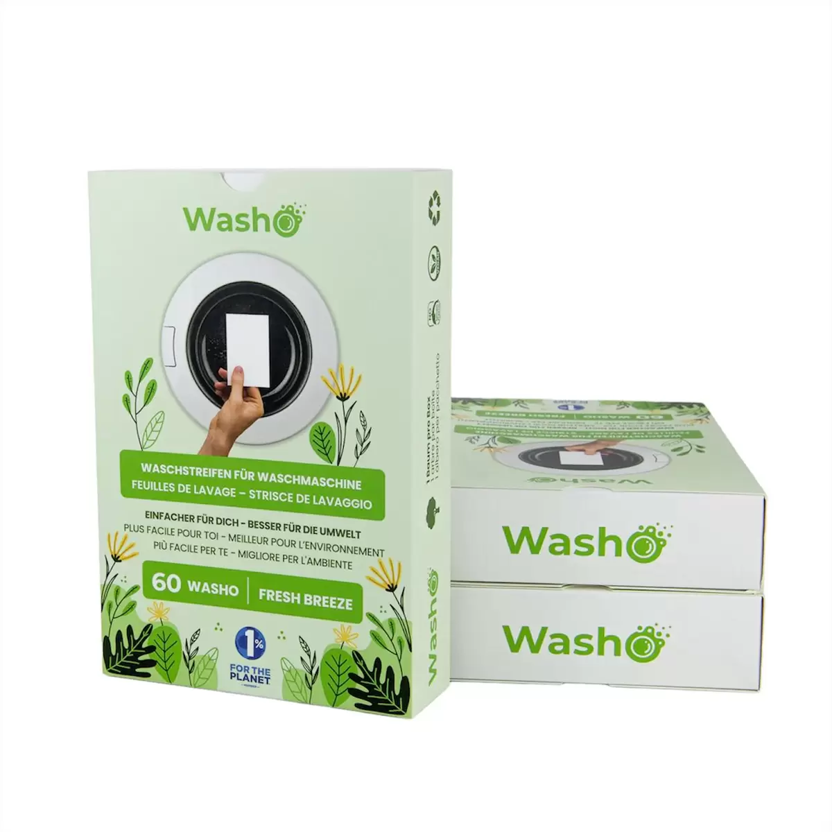 Waschstreifen Classic Fresh Washo weiss