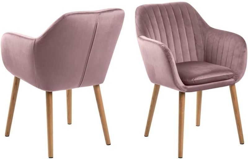 Bendt - Albin - Eetkamerstoel - Dusty Rose - Velvet