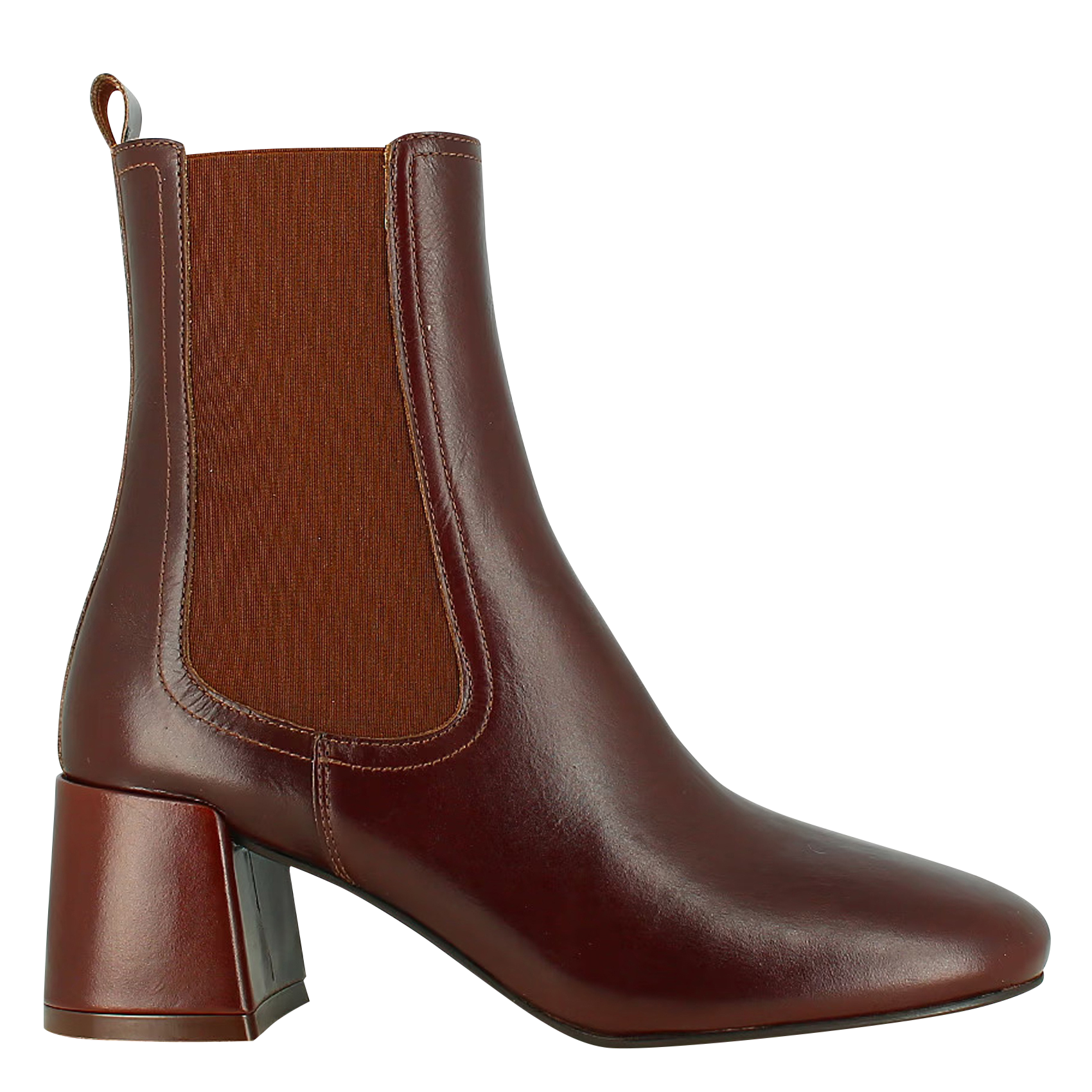 DENON - Bottines en cuir | Marron