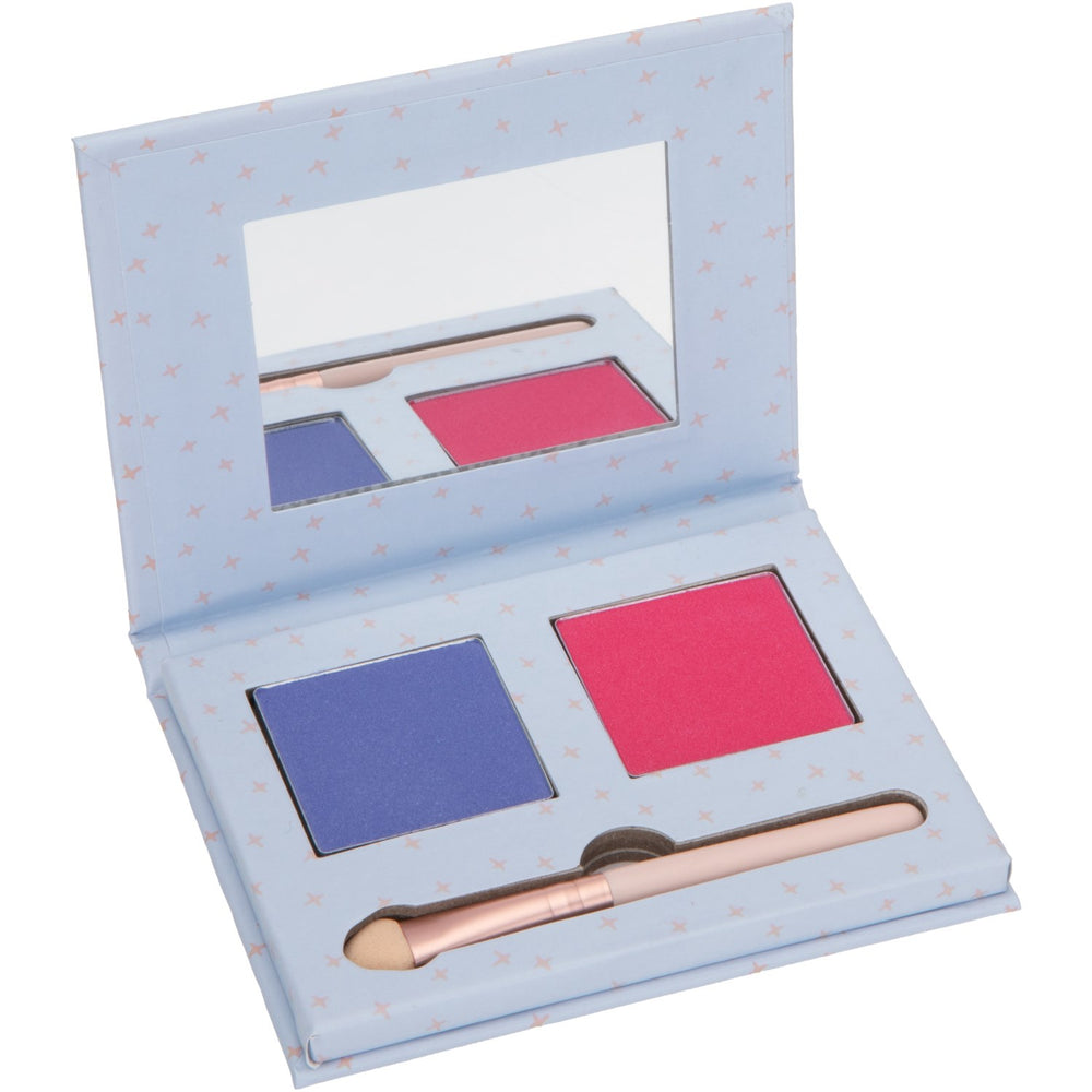 Køb Miss Nella Blå/Mørk Pink Øjenskygge og Blush Duo Palette Candy Fantasy