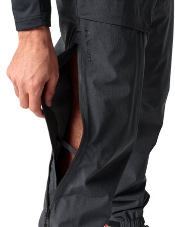 YARAS WARM Herren-Regenhose wattiert  black uni  L