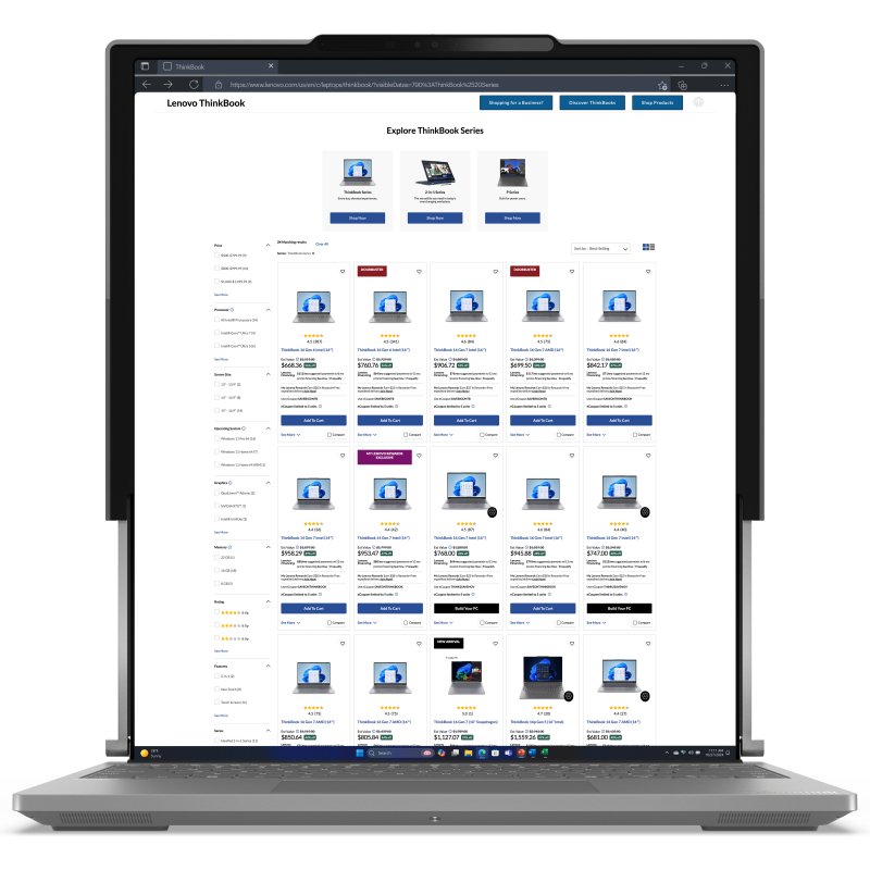 Lenovo ThinkBook Plus G6 Rollable Copilot+ PC Intel Core Ultra 7 258V Ordinateur portable 42,4 cm (16.7
