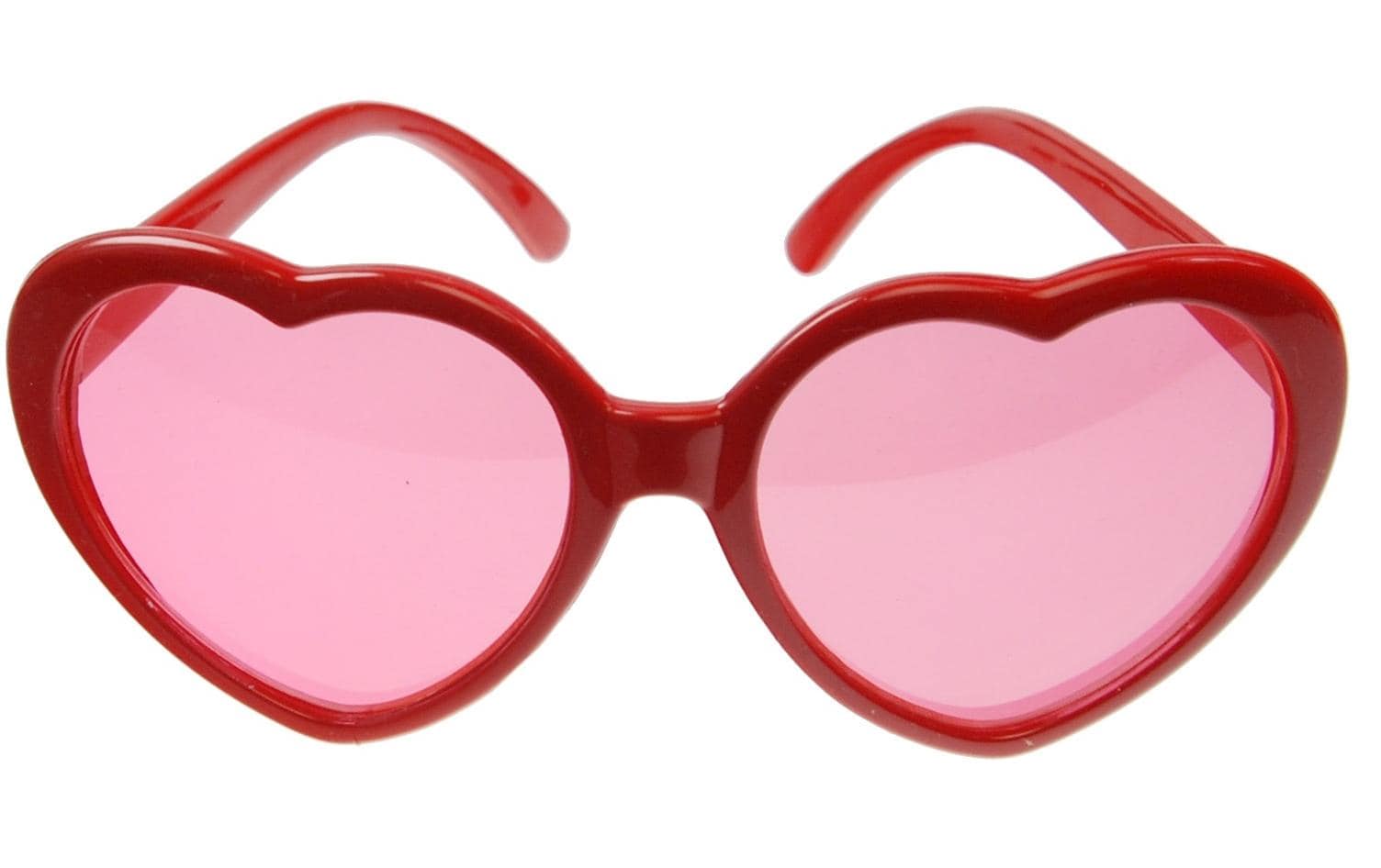 Partybrille Herz 14 x 6 x 13 cm, RotSonnenbrille Herz mit roten Gläsern