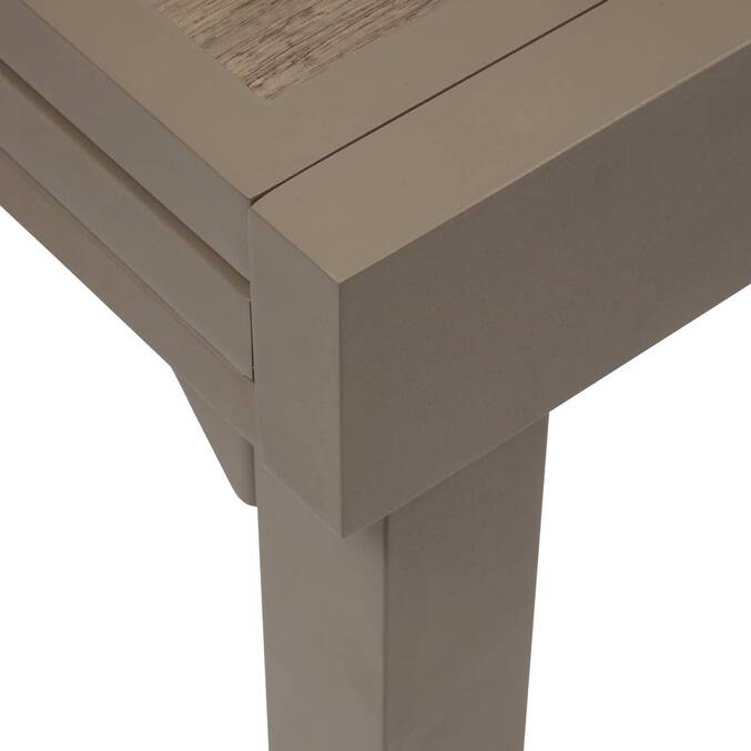 Table de jardin extensible carréee PIAZZA Truffe / Café