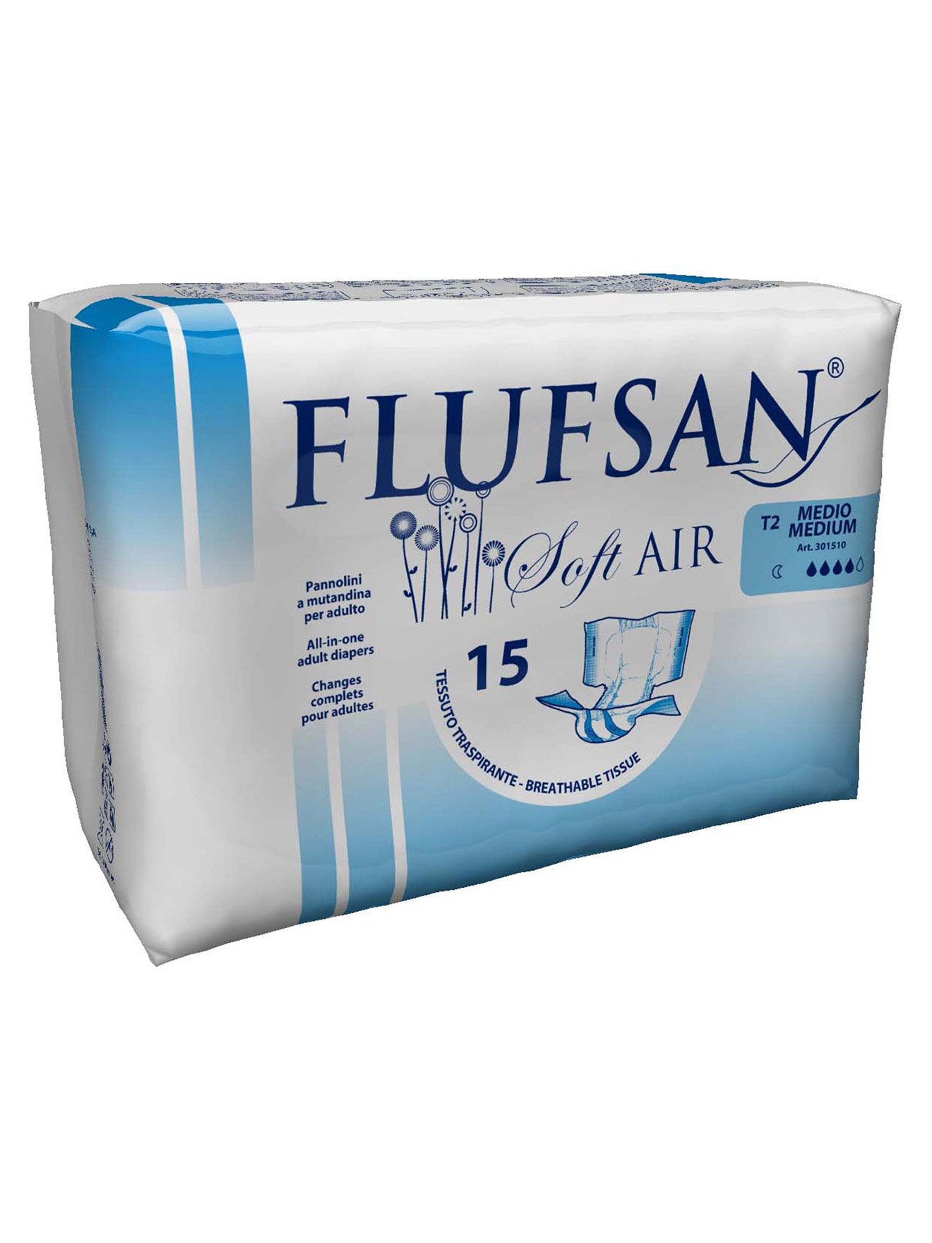 Lot de 15 changes adulte medium nuit