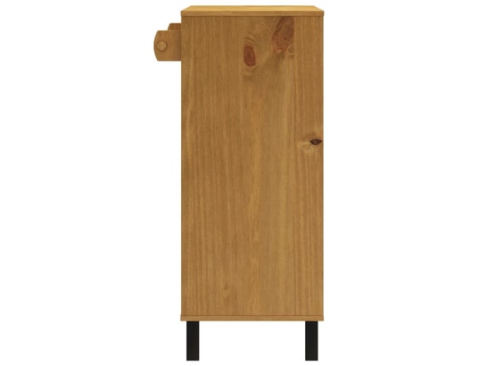 VIDAXL - Table de salle à manger Table de bar flam 92x45x110 cm bois massif pin