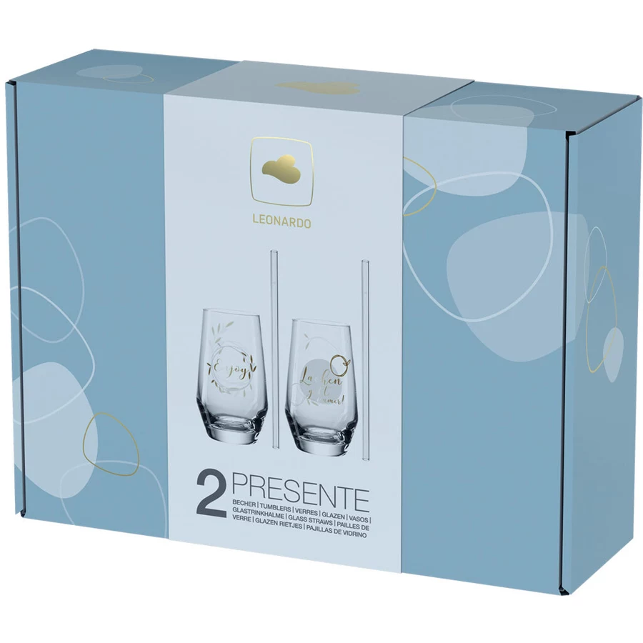 Leonardo Trinkgläser Presente 300 ml 4er Set bunt