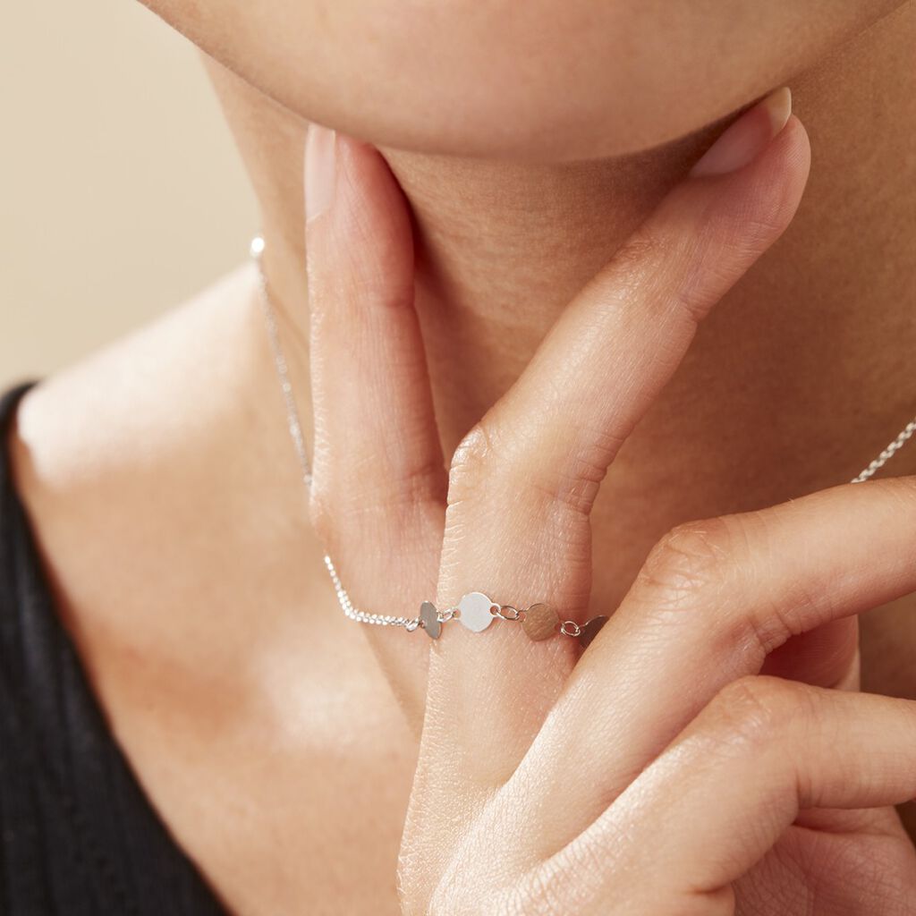 Collier Poenui Argent Blanc