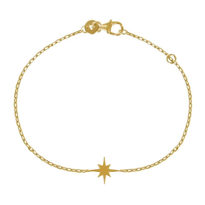 Bracelet Plaqué Or Etoile Polaire
