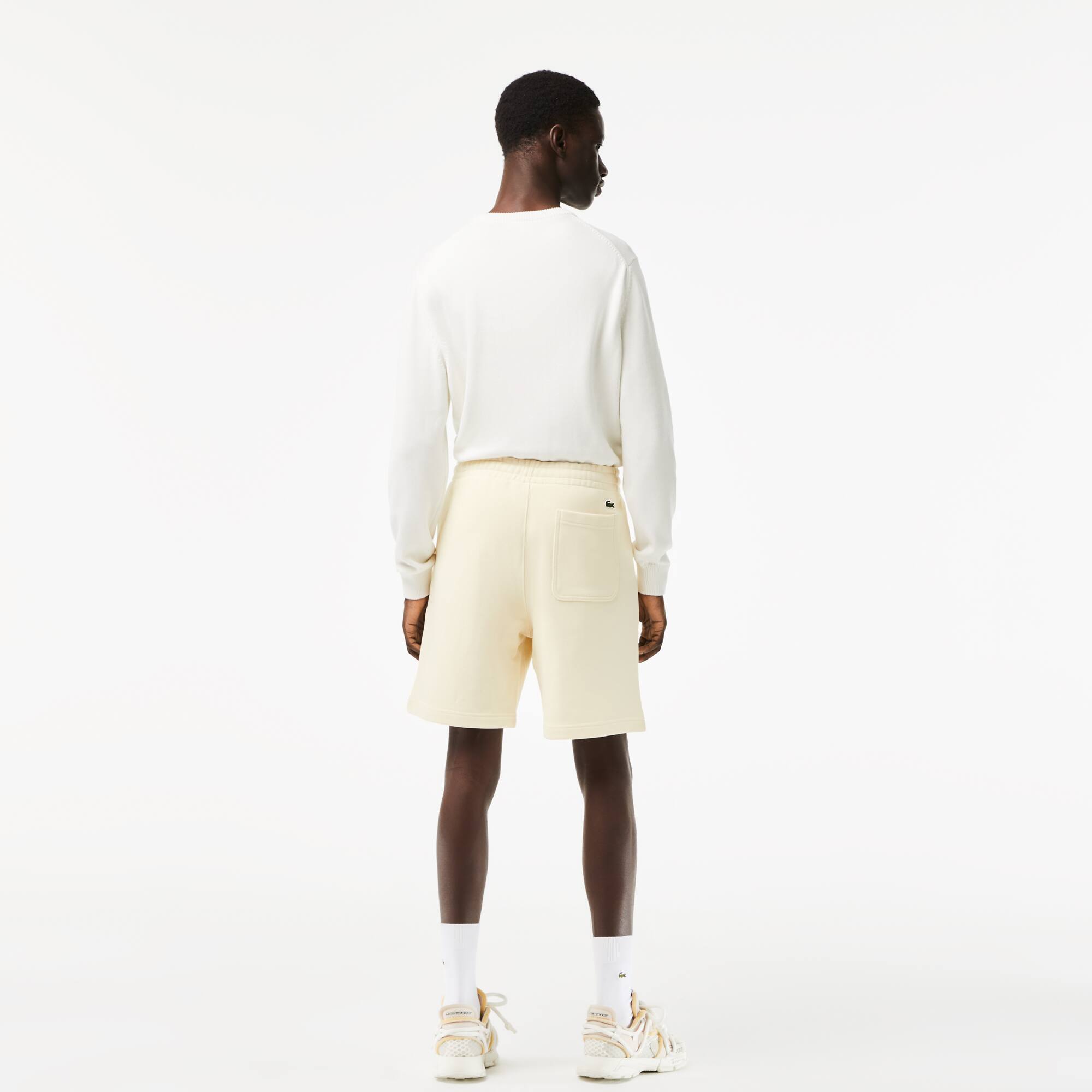 Short homme Lacoste en molleton de coton biologique Shorts - Blanc - Lacoste - Homme