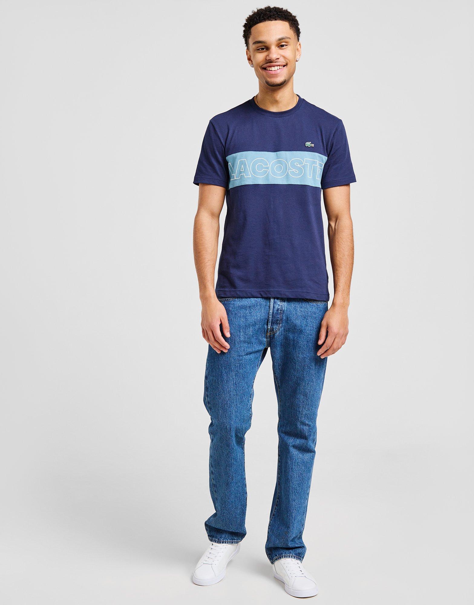 Lacoste T-shirt Colour Block Branded Homme