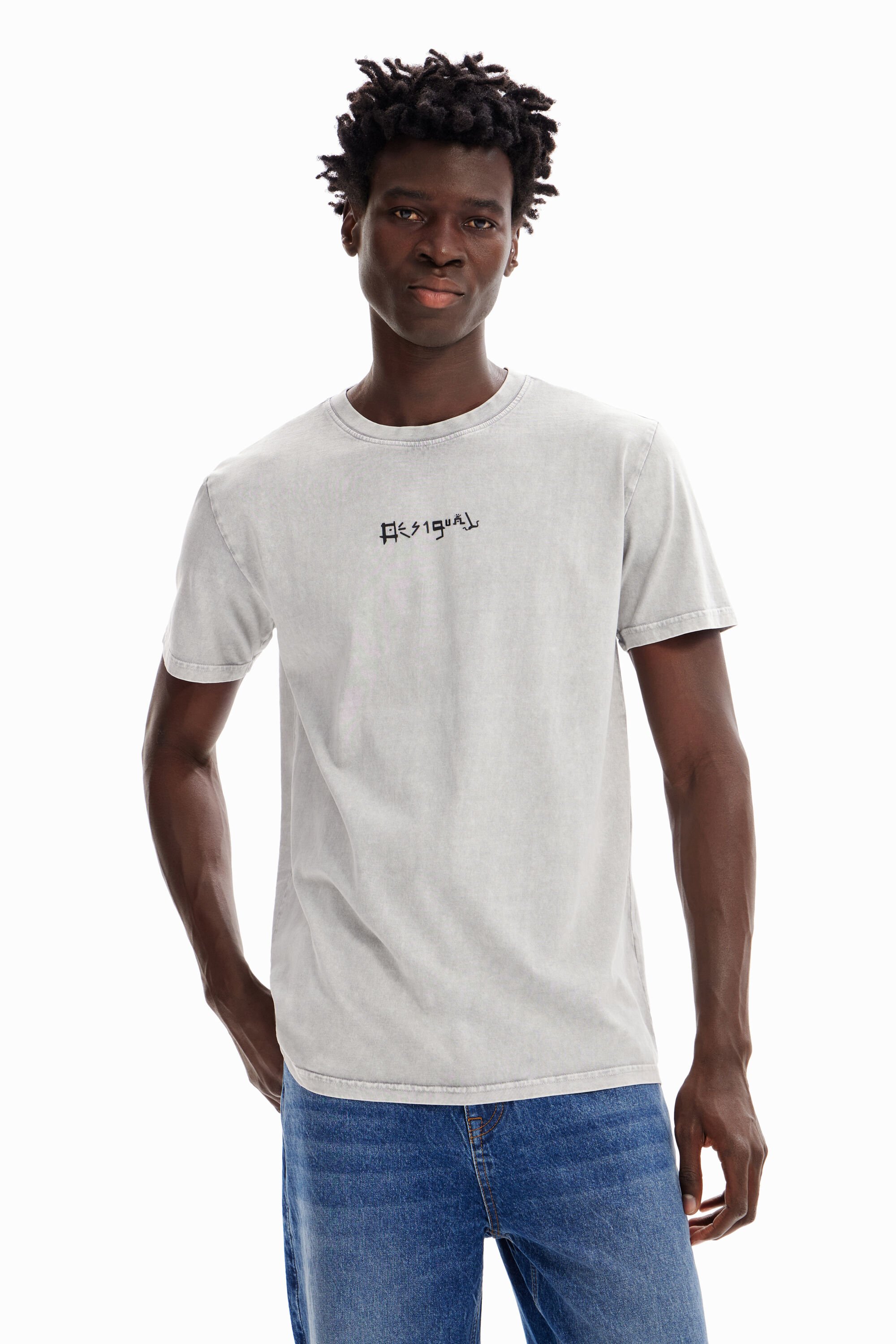 T-shirt délavé aliens
