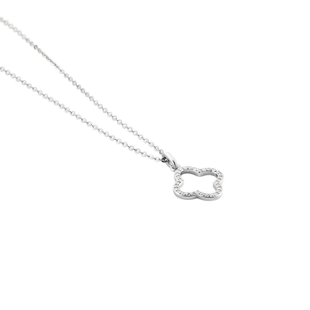 Collier Argent Blanc Finnegan Oxydes De Zirconium