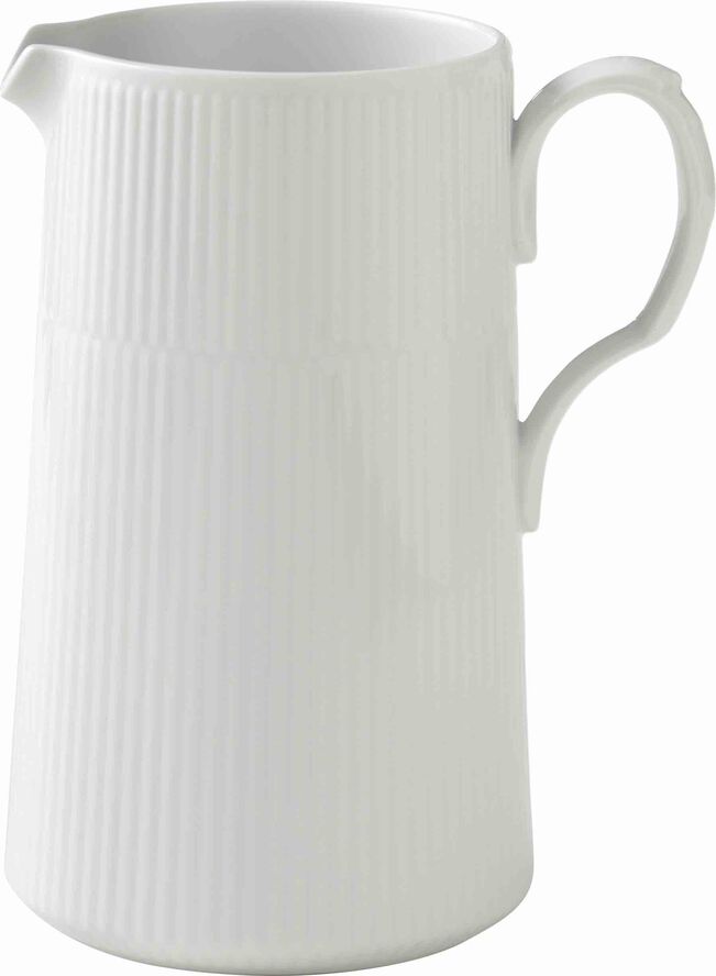 Royal Copenhagen Hvid Riflet 1,6 l. kande Hvid