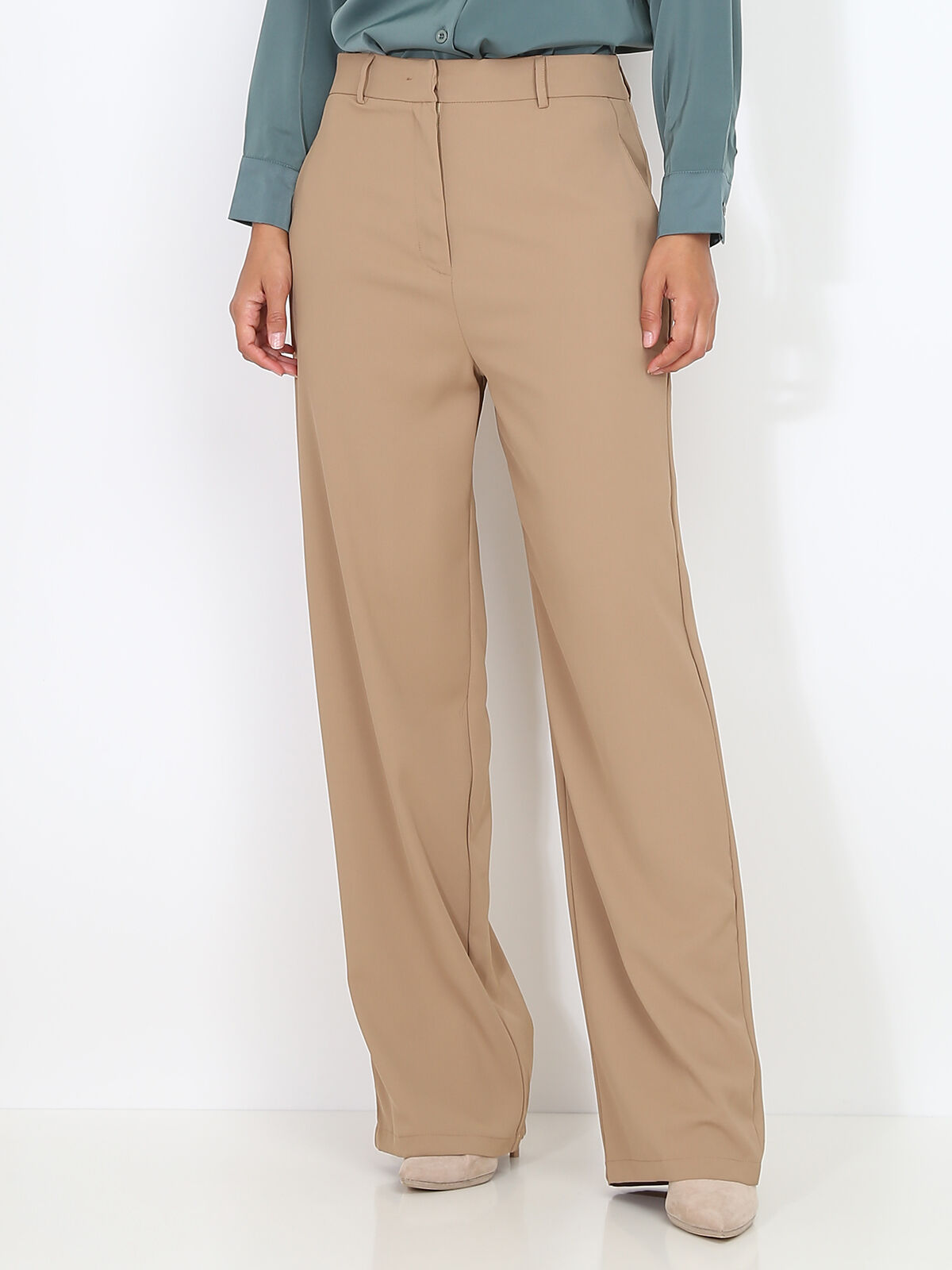 Pantalon costume dad oversize- Taupe