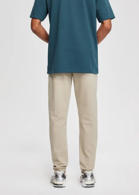 Pantalon met slim fit bruin (TAU.L)