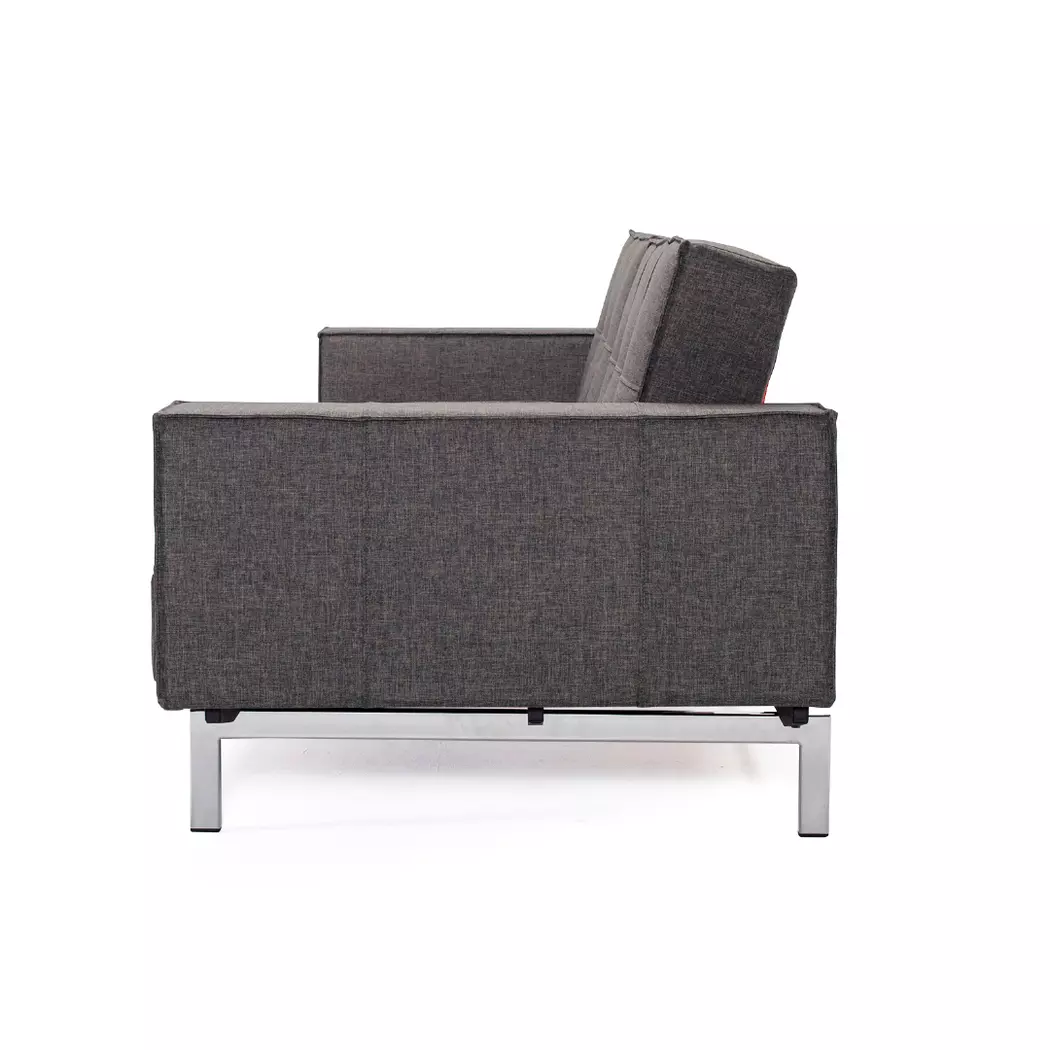 Schlafsofa mit Armlehnen Splitback Chrom