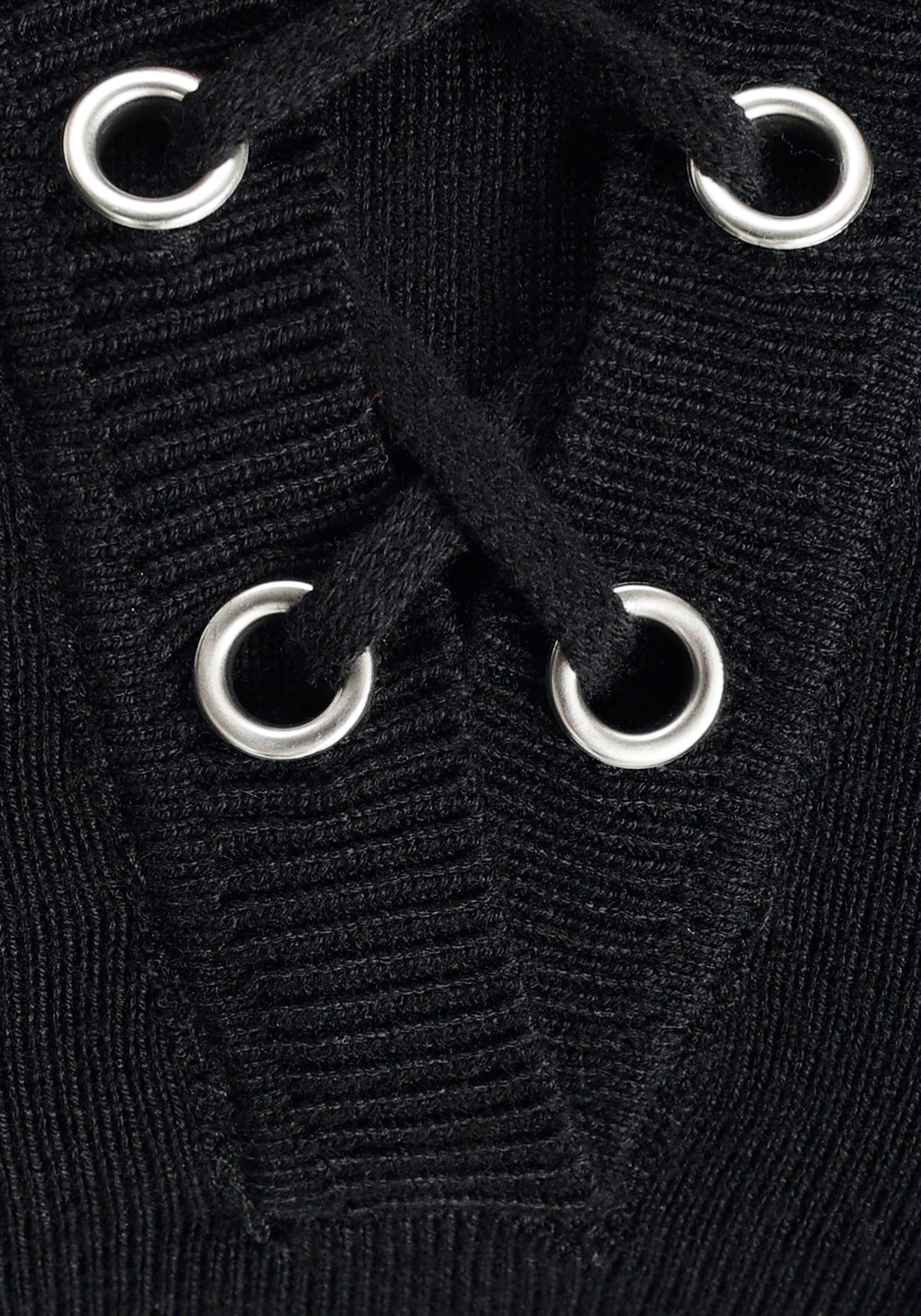 Bruno Banani Strickkleid taillierter Schnitt,  aus Viskosemischung,  elastisches Material