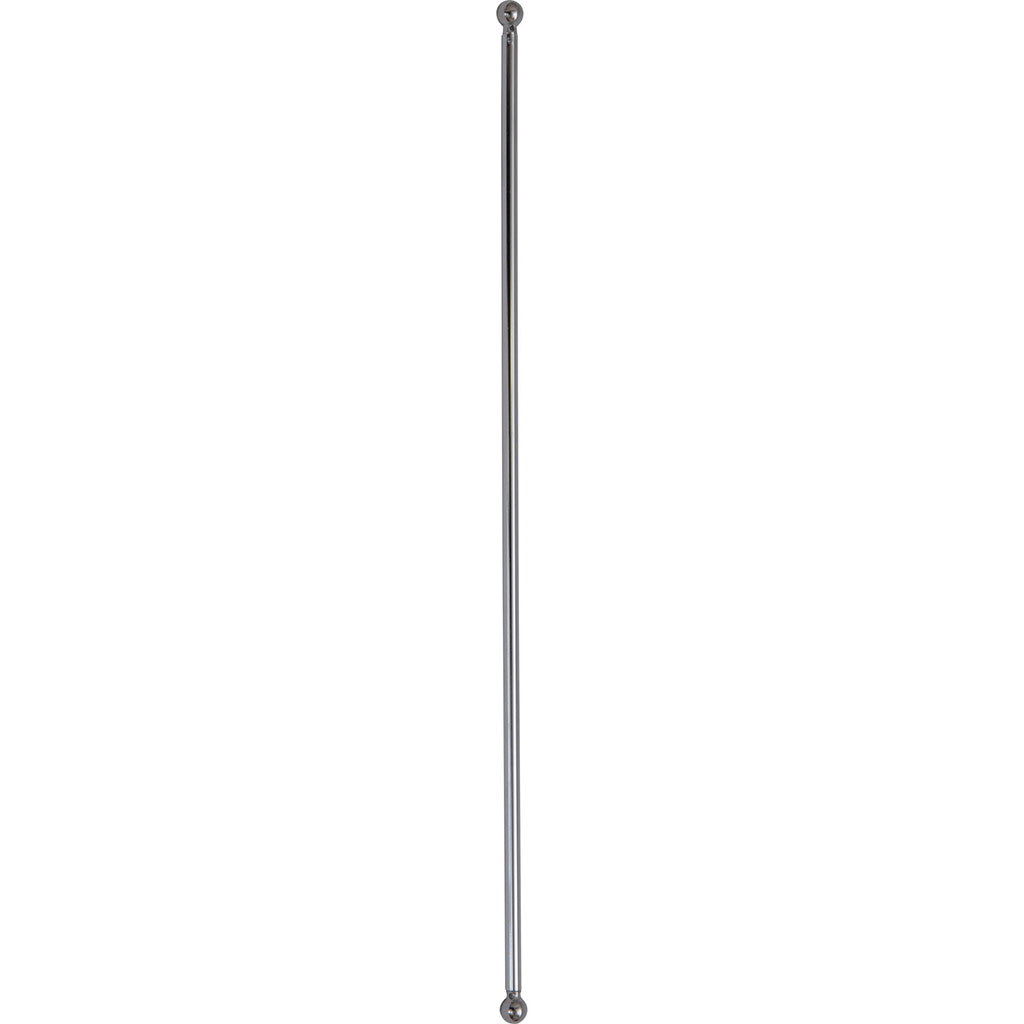 Lot de 2 tringles extensibles rondes en métal et zinc chromées 60-80cm