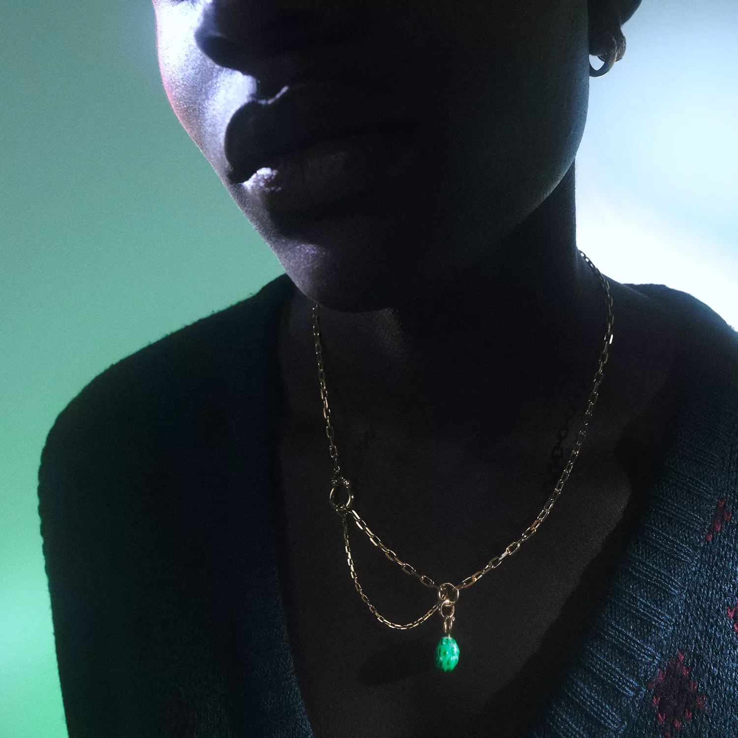 Maria Black Birds Nest Ørering Single 18 kt. Forgyldt Sølv 100981YG-GRE