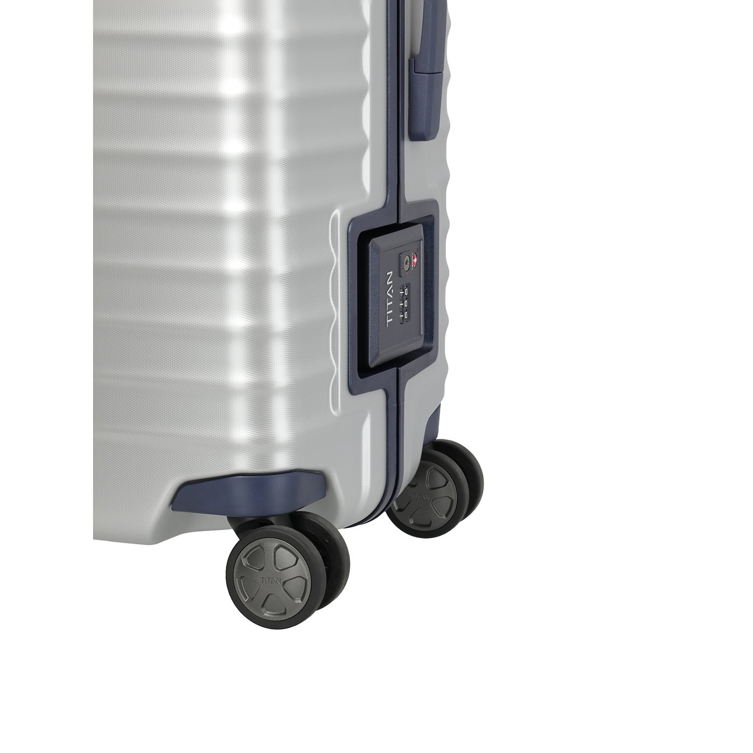 TITAN Litron Frame 4 Wheel Trolley L silver