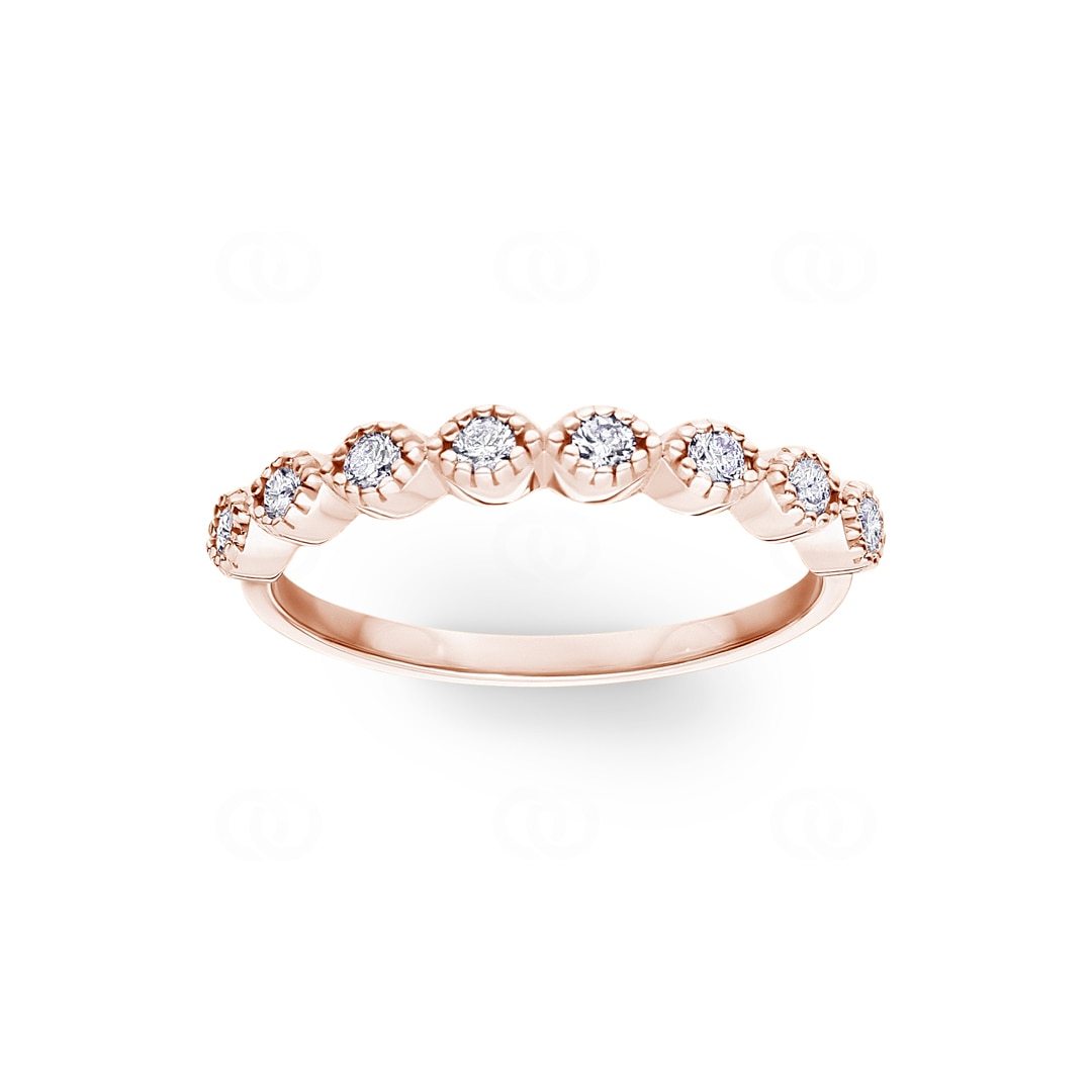 0.24 Karat Diamantring 750/18 K Roségold