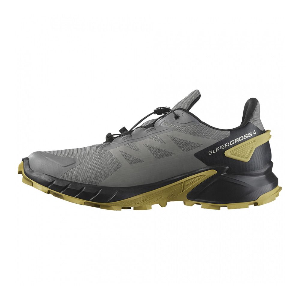 Salomon SUPERCROSS 4 GTX - Chaussures trail Homme pewter/black/cress green