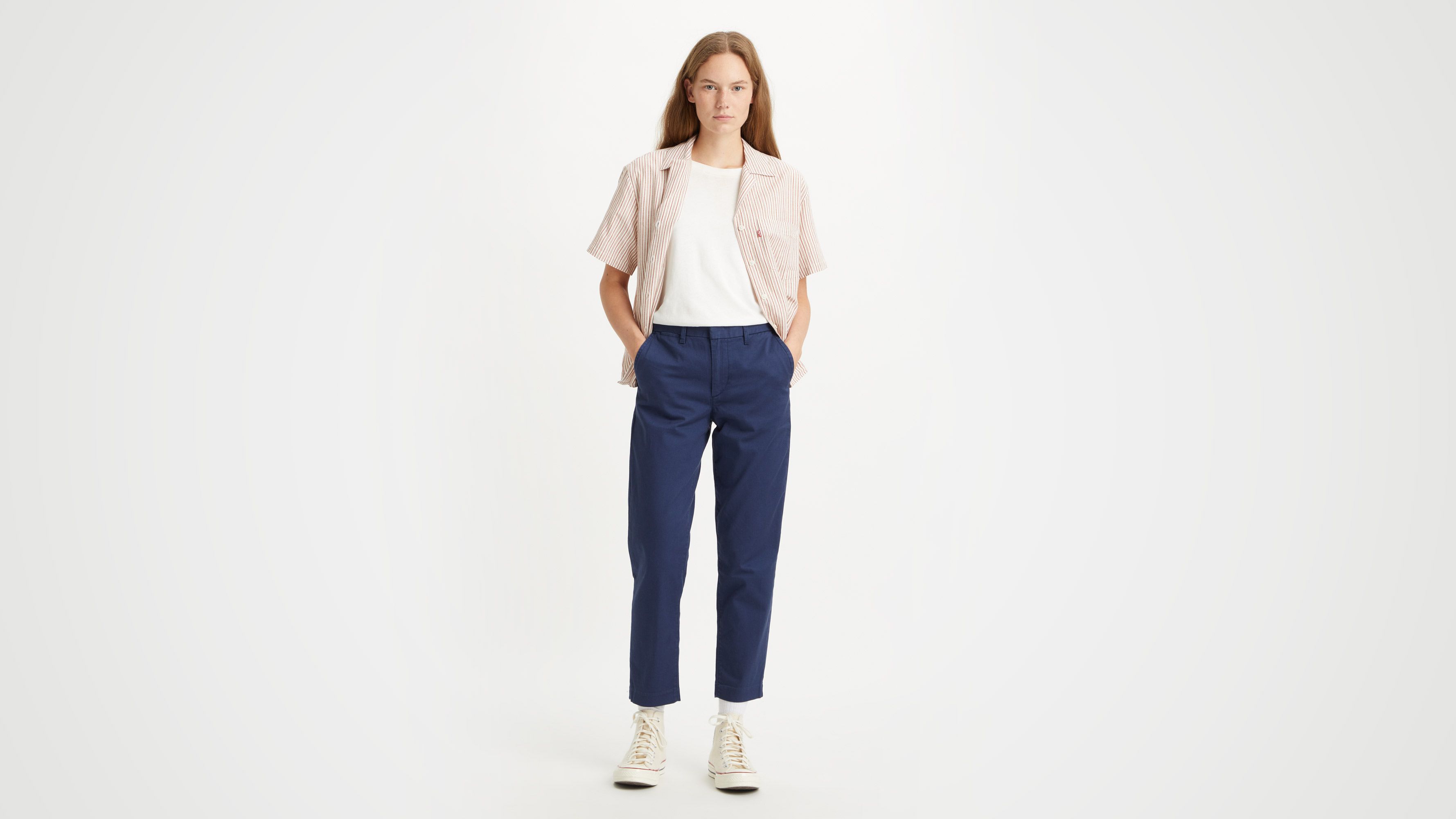 Pantalon chino essentiel - Black Iris Twill - Bleu