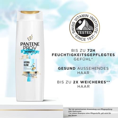 Pantene Pro-V Miracles Hydra Glow Feuchtigkeitsspendendes Shampoo mit Biotin