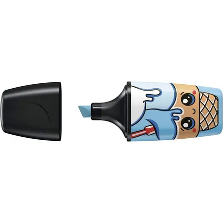 Textmarker - STABILO BOSS MINI Sweet Friends - Einzelstift - blau