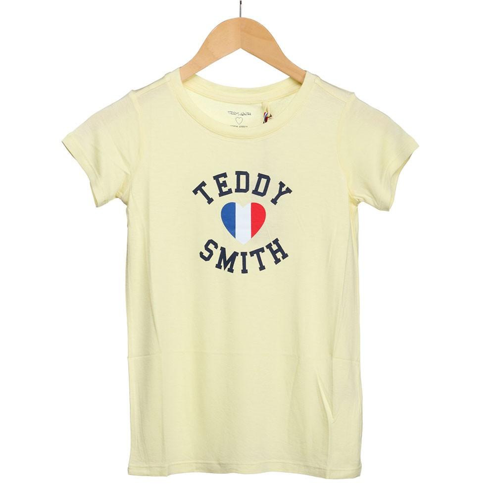 Teddy Smith T-shirt jaune fille Teddy Smith Twelvo