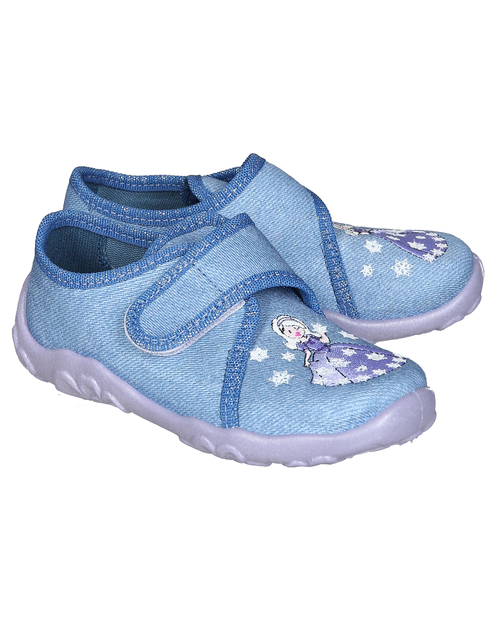 Klett-Hausschuhe BONNY - SCHNEEPRINZESSIN in blau
