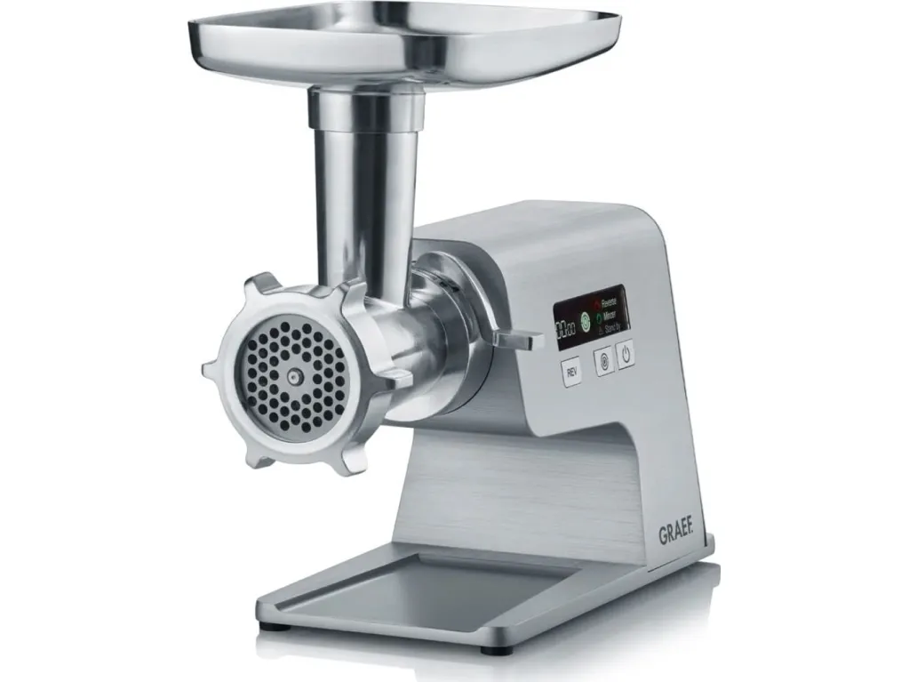 Graef FW 500, 400 W, Sølv, 8 mm, 2,5 kg/min, Rustfrit stål, Aluminium