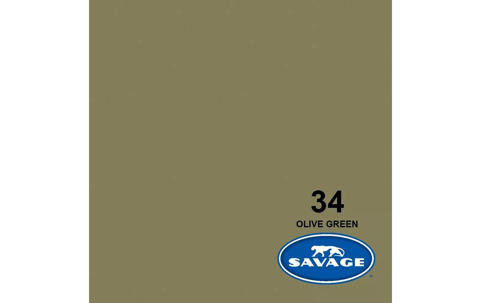 Hintergrund Papier 2.72 x 11m Olive Green<br>Das Hintergrundpapier von Savage
