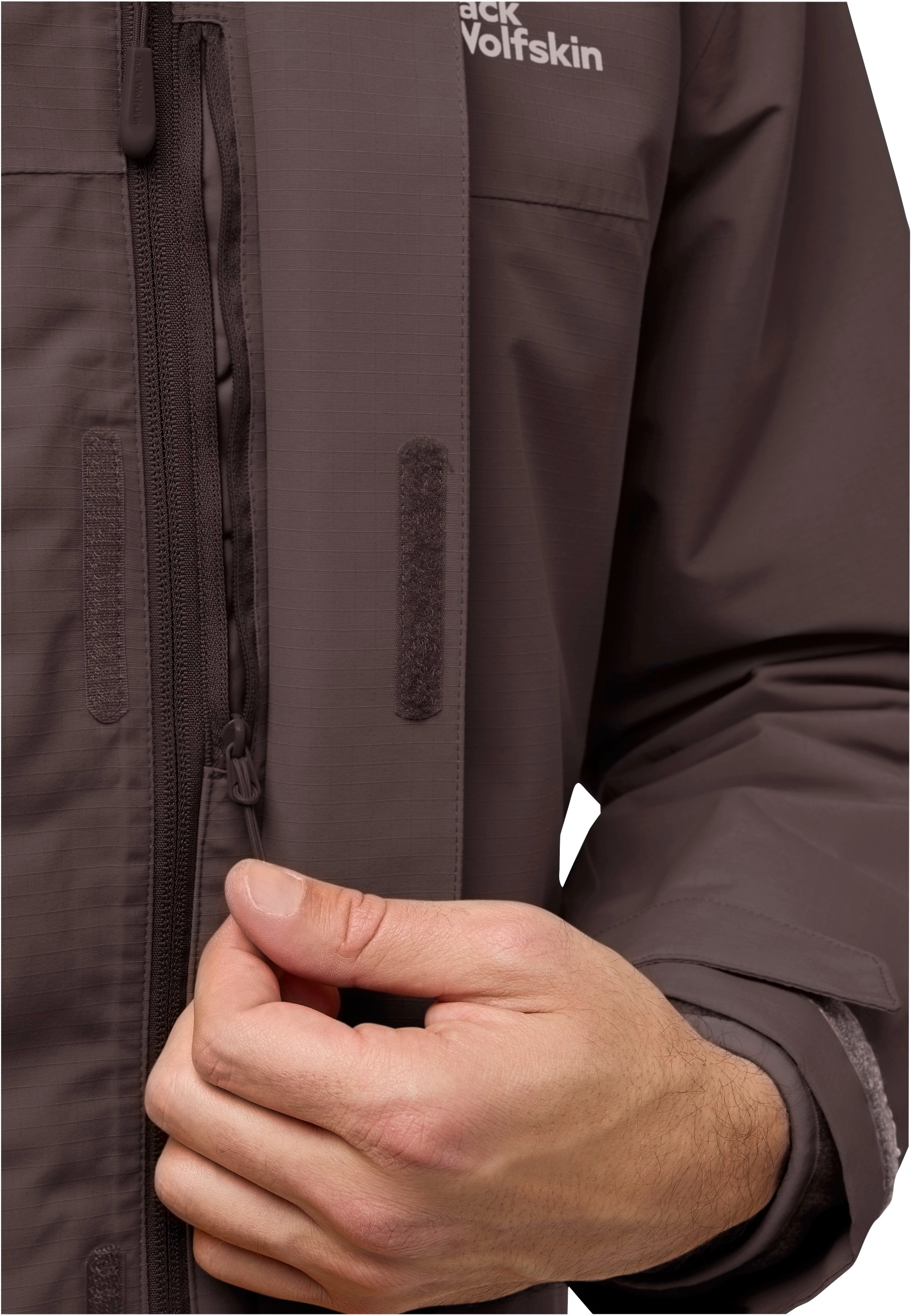 Jack Wolfskin 3-in-1-Funktionsjacke »ALTENBERG 3IN1« mit Kapuze 3in1, wasserabweisend, Übergangsjacke