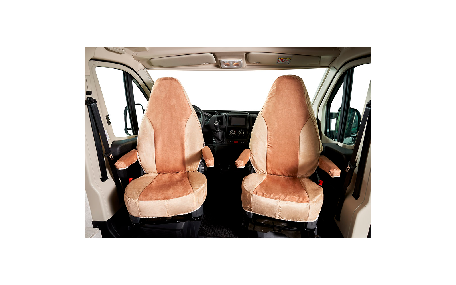 Hindermann Schonbezug Armlehnebezug Originalsitz Fiat Ducato 2-teilig Beige
