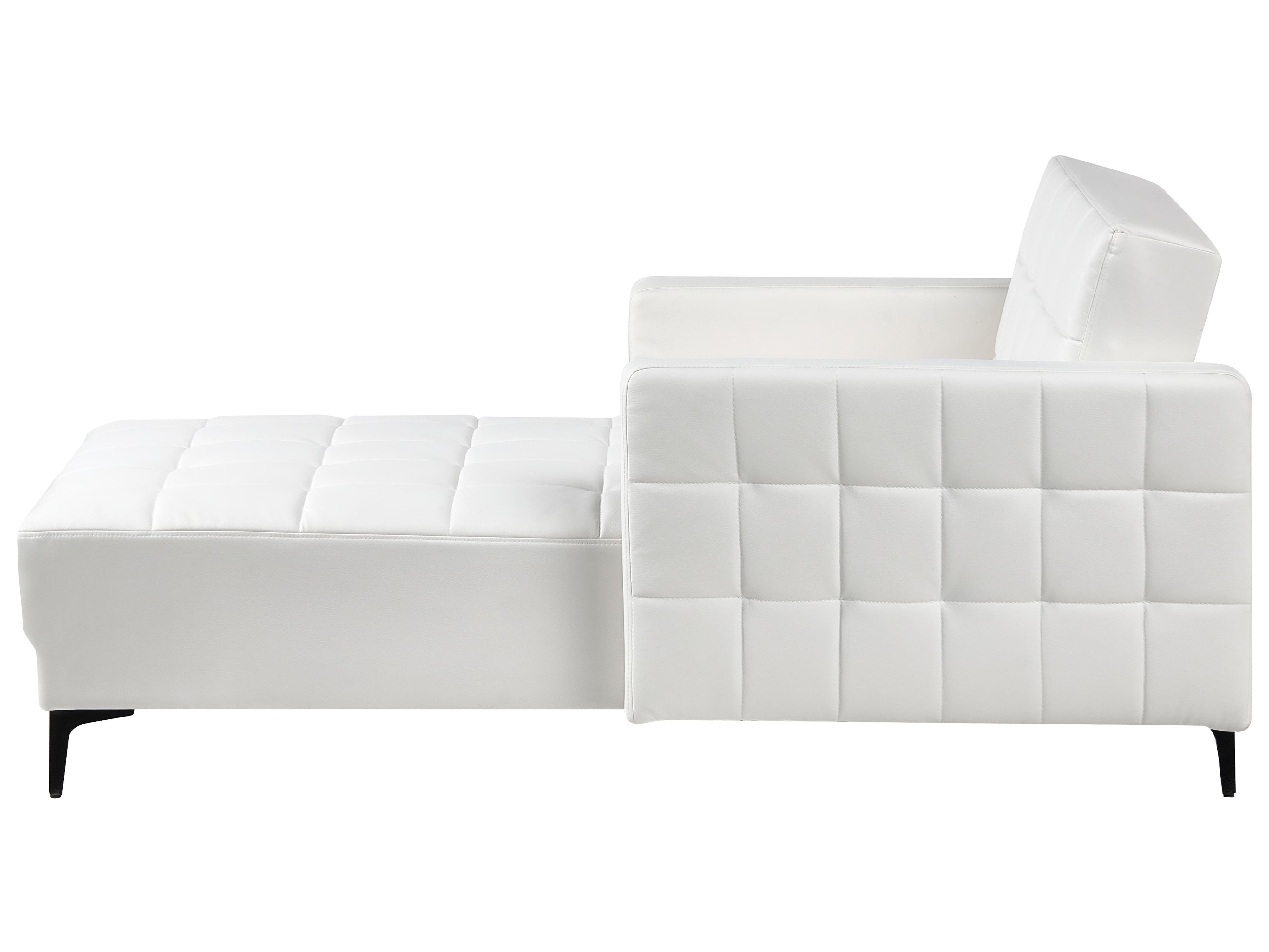 Chaise longue ABERDEEN Kunstleer Wit