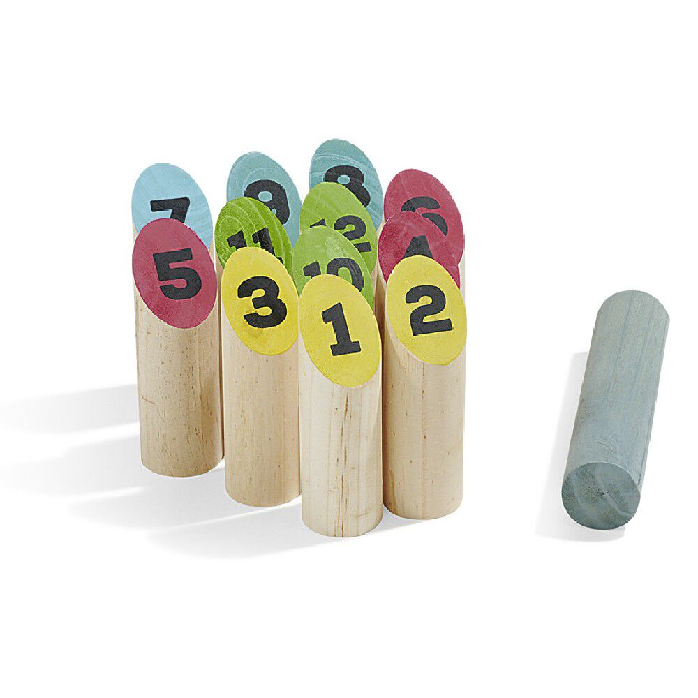 Jeu de quilles finlandaises bois multicolore