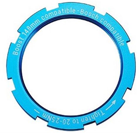 BCR-70E Bosch-Motorritzel für Einbaubreite 135142mm und 148mm Boost mit Verschlussring  schwarz  19 Zähne