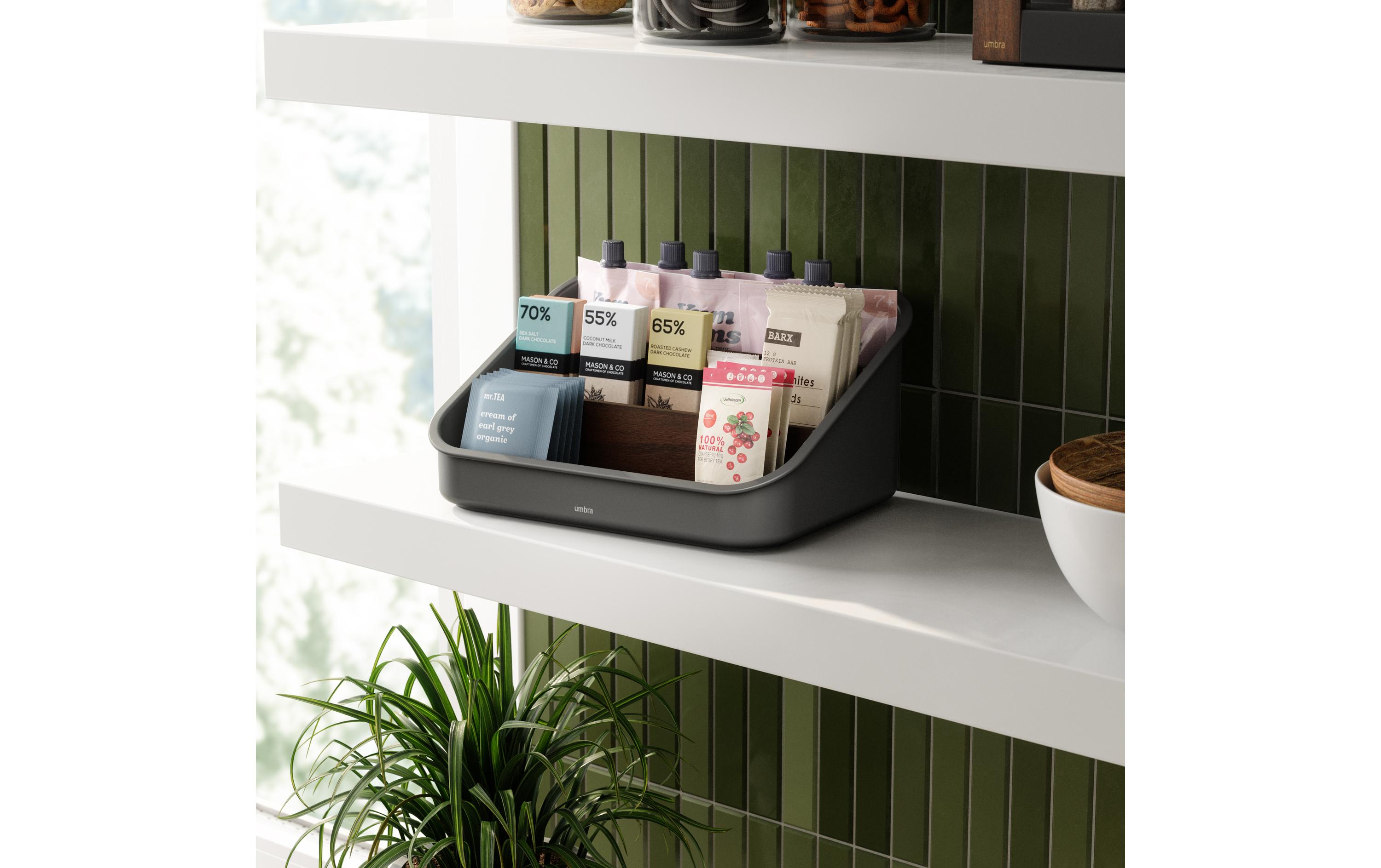 Aufbewahrungsbox Bellwood 27 x 20 x 13 cm, Braun/SchwarzAufbewahrungsbehälter