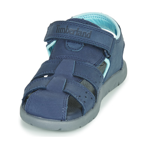 Timberland - NUBBLE LEATHER FISHERMAN - Bleu
