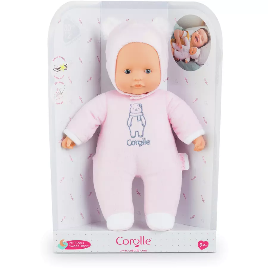 Corolle® Mon Doudou Babypuppe Sweetheart rosa Bär