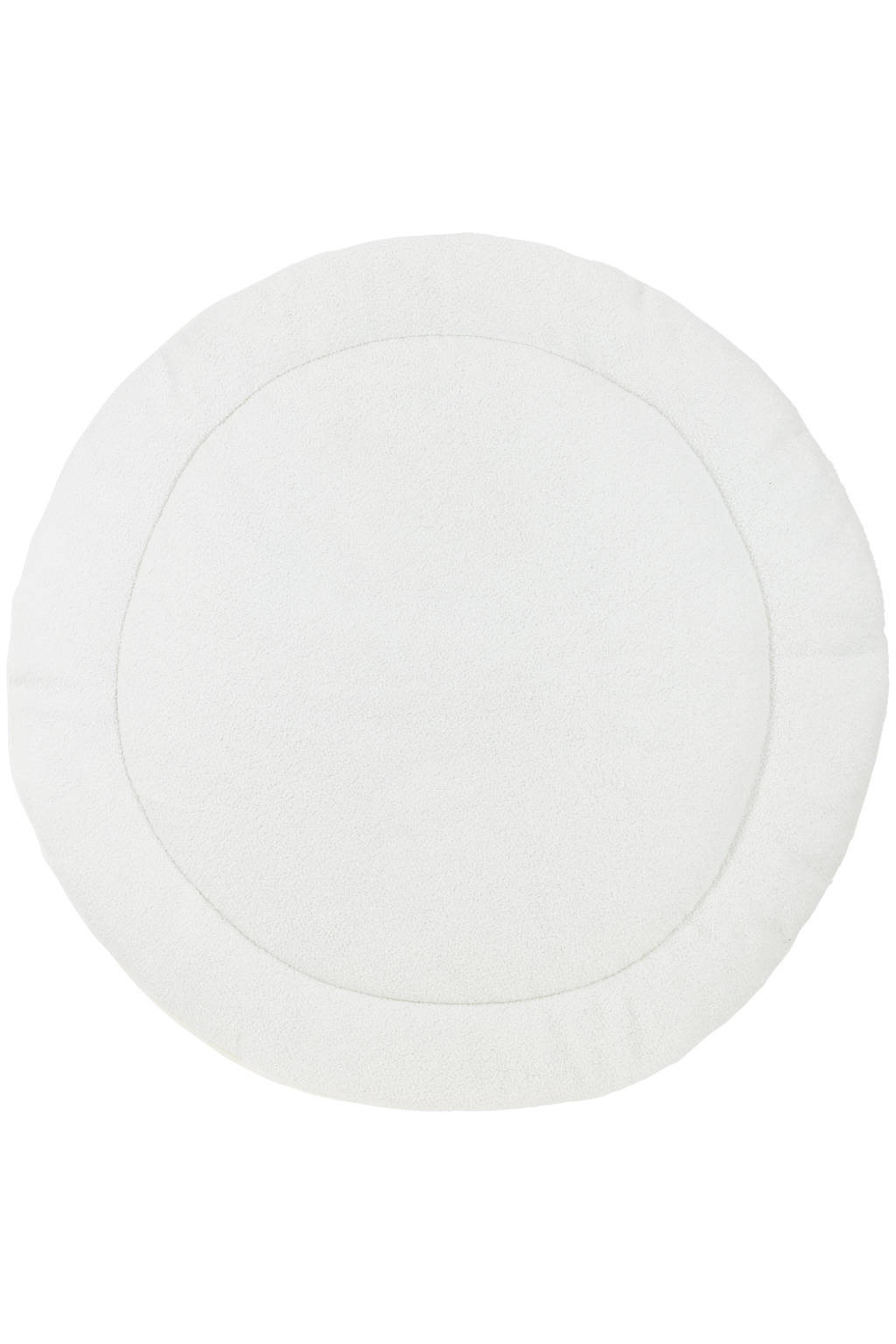 boxkleed Rond Bouclé Uni Ø95 cm Offwhite